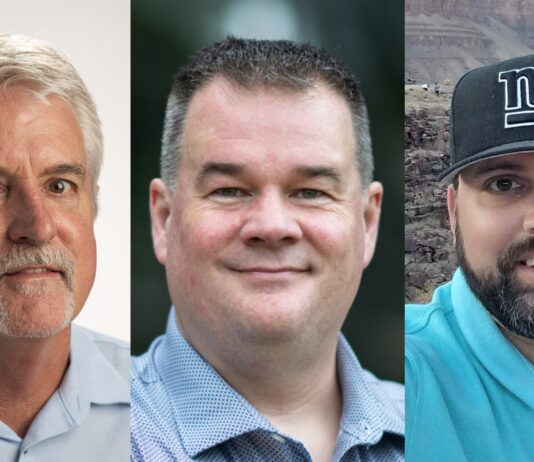 February 2025 NASA Ames Monthly Honorees Announced Images of the awardees of the NASA Ames Research Center award Stars of the Month, pictured from right to left: Michael Flynn, Ross Beyer, and Matt Johnson