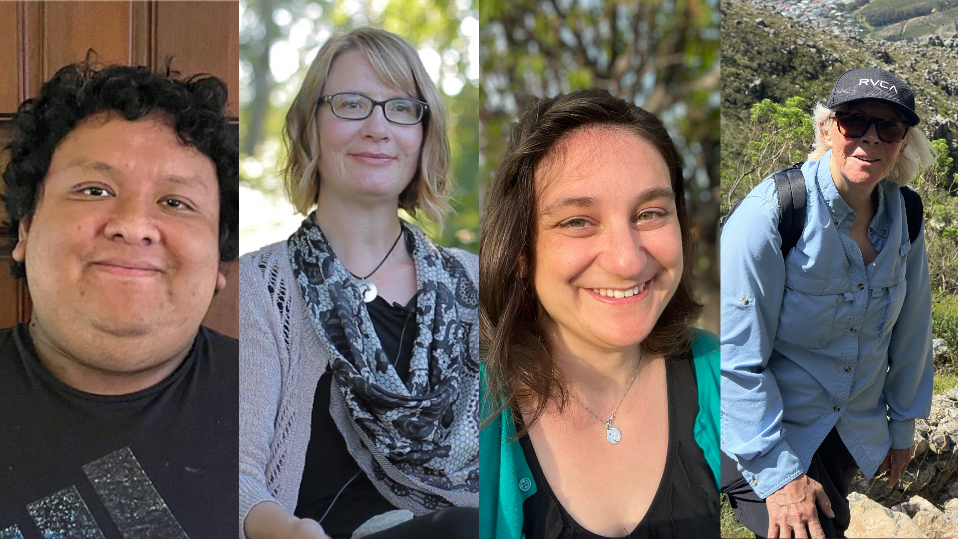 Images of the awardees of the NASA Ames Research Center award Stars of the Month, pictured from right to left: Maurice Valdez, Niki Parenteau, Dori Myer, and Judy Alfter.