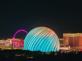 Dazzling Displays Light Up Las Vegas Sphere: A Widescreen Marvel Widescreen Wonder: Las Vegas Sphere Delivers Dazzling Displays