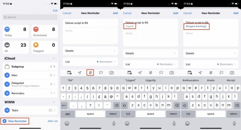 How To Use Tags In Reminders On iOS 15 - Hawkdive.com