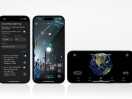 NASA’s Community-Driven App Tracks International Space Station Sightings A collage of three smart phones depicting various capabilities of the Spot the Station app.