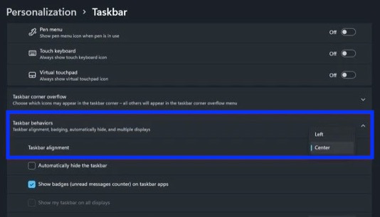 Change Taskbar Location on Screen