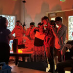 NASA’s Unforgettable 2024 Highlight A group of students peer through devices