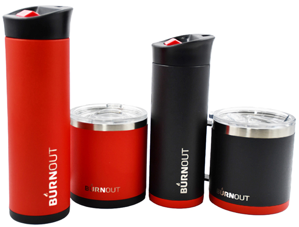 termavant2a web 0.jpg A selection of red and black Burnout coffee mugs.