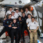 Axiom Mission 4 Departure Coverage Announced by NASA The Axiom Mission 4 and Expedition 73 crews, join together and smile for a group portrait inside the International Space Station