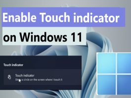 How To Turn On And Off Touch Indicator In Windows 11 Turn On And Off Touch Indicator In Windows 11