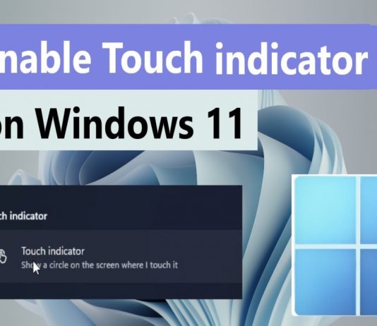 How To Turn On And Off Touch Indicator In Windows 11 Turn On And Off Touch Indicator In Windows 11