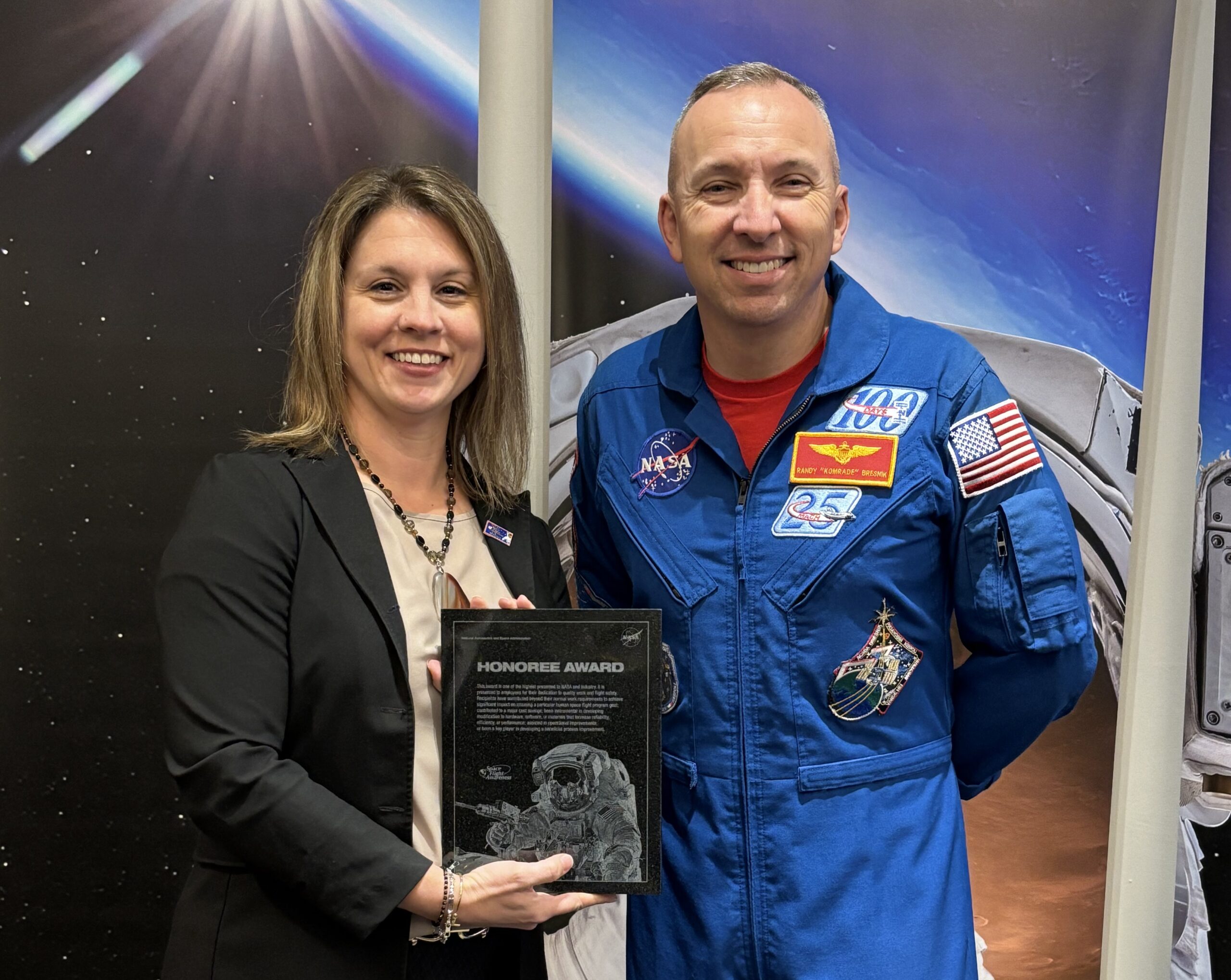 ts rb short.jpg Chief Training Officer Teresa Sindelar Touches the Future of Human Spaceflight - NASA