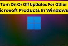 Turn On Or Off Updates For Other Microsoft Products In Windows 11 turn on or off updates for other microsoft products in windows 11