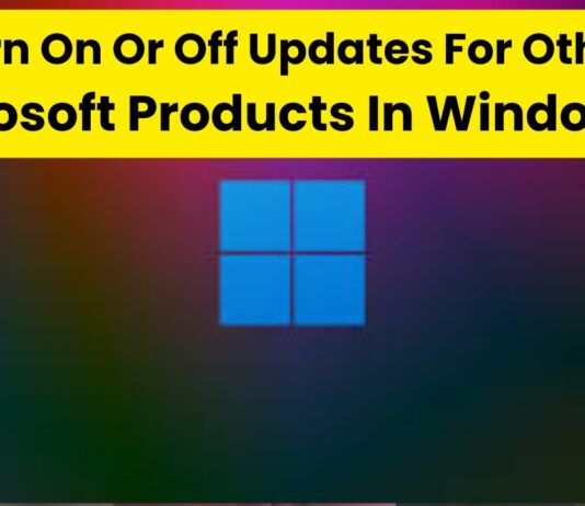 Turn On Or Off Updates For Other Microsoft Products In Windows 11 turn on or off updates for other microsoft products in windows 11
