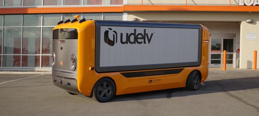 Udelv- a cab-less autonomous electric delivery vehicle 