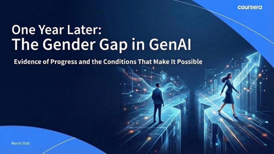 Ahead of International Women’s Day, new Coursera report highlights global progress towards narrowing gender gap in critical skill domains - Coursera Blog