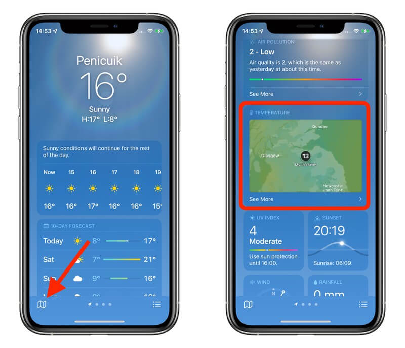 How To Use Apple's New Weather Maps In iOS 15 Monterey?