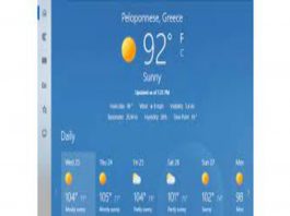 Change Weather Widget Temperature To Fahrenheit Or Celsius In Windows Change Weather Widget Temperature