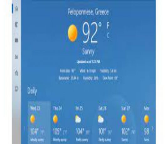 Change Weather Widget Temperature To Fahrenheit Or Celsius In Windows Change Weather Widget Temperature