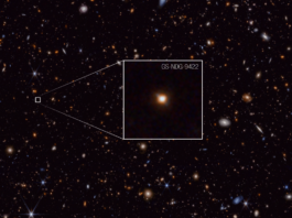Webb Telescope Discovers Potential First Stars Link in Unusual Galaxy NASA Logo