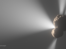 Webb Telescope Spots Odd Gas Jets from Icy Centaur 29P NASA Logo