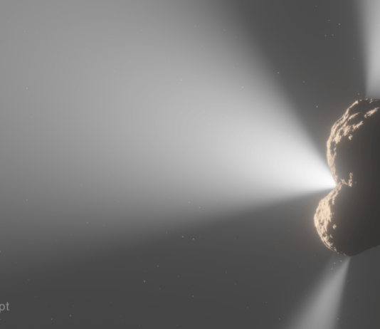 Webb Telescope Spots Odd Gas Jets from Icy Centaur 29P NASA Logo