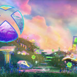 Honoring Female Trailblazers in Gaming: Pioneers and Innovators A pastel landscape with grassy hills and the sun reflecting off purple and pink clouds. An Xbox sphere sits in the upper left, reflecting the color of the sky. Iridescent plants, columns, Xbox buttons and an Xbox controller are scattered throughout the grass.