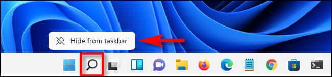 How To Hide The Taskbar Search Icon On Windows 11?