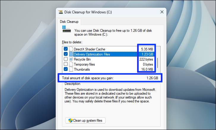 Clean disk on Windows 11