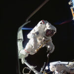 NASA Celebrates Five-Year Anniversary of First All-Female Spacewalk Soviet cosmonaut Svetlana Y. Savitskaya during her historic spacewalk outside the Salyut 7 space station