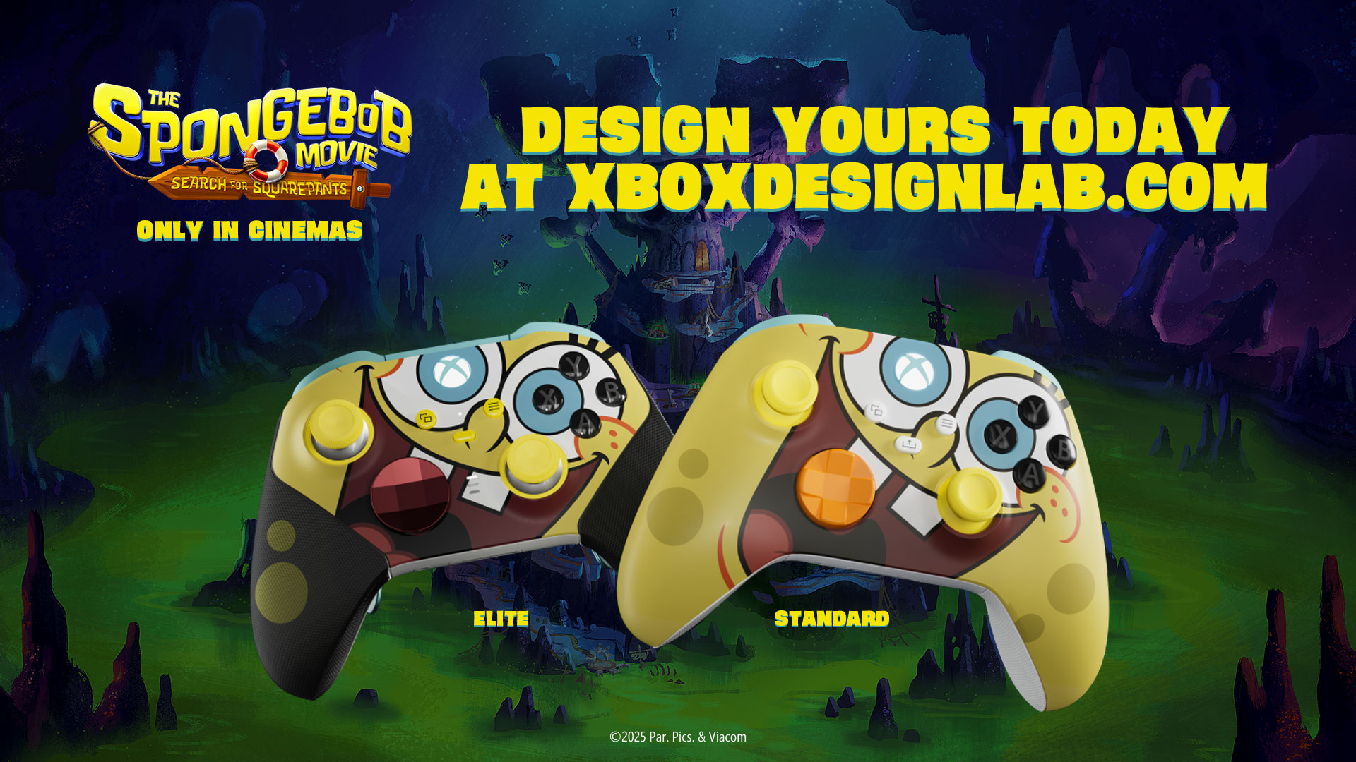 xb design lab spongebob 16x9 1 5e61c8bdc5481ba3a295.jpg SpongeBob controller hero image