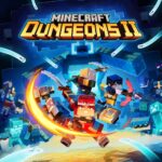 Minecraft Dungeons II: Gameplay Unveiled and Release Date Confirmed Four confident heroes, each wielding a unique weapon, surrounded by an army of hostile mobs in a dark surrounding.
